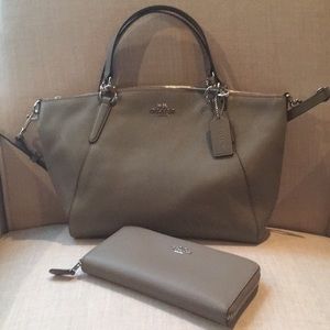 Matching Coach purse and zip wallet